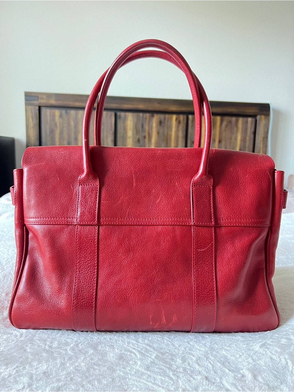 Mulberry Baywater Satchel in Poppy Red - Picture 2 of 13